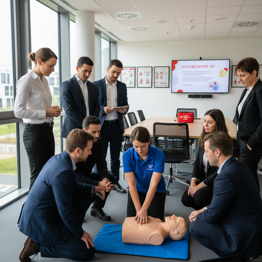 Formation secourisme SST à Élancourt pour les entreprises des Yvelines